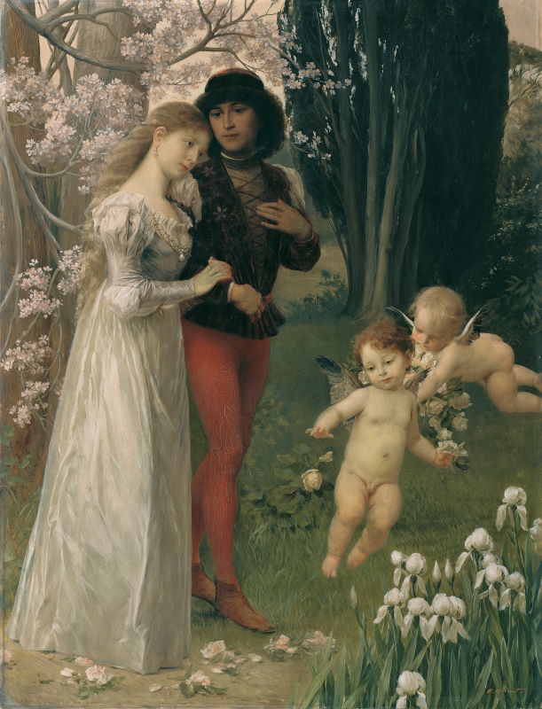 Ernst Klimt_Paolo e Francesca, 1890 circa Olio su tela, 125x95 cm Belvedere, Vienna © Belvedere, Vienn