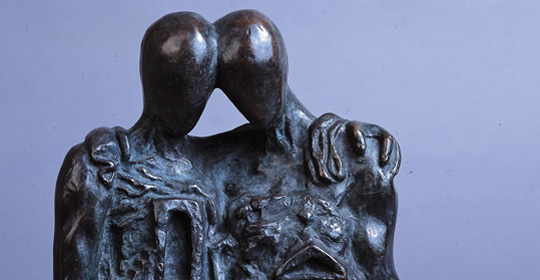 Giorgio de Chirico, Oreste e Pilade, 1965, da una terracotta del 1940